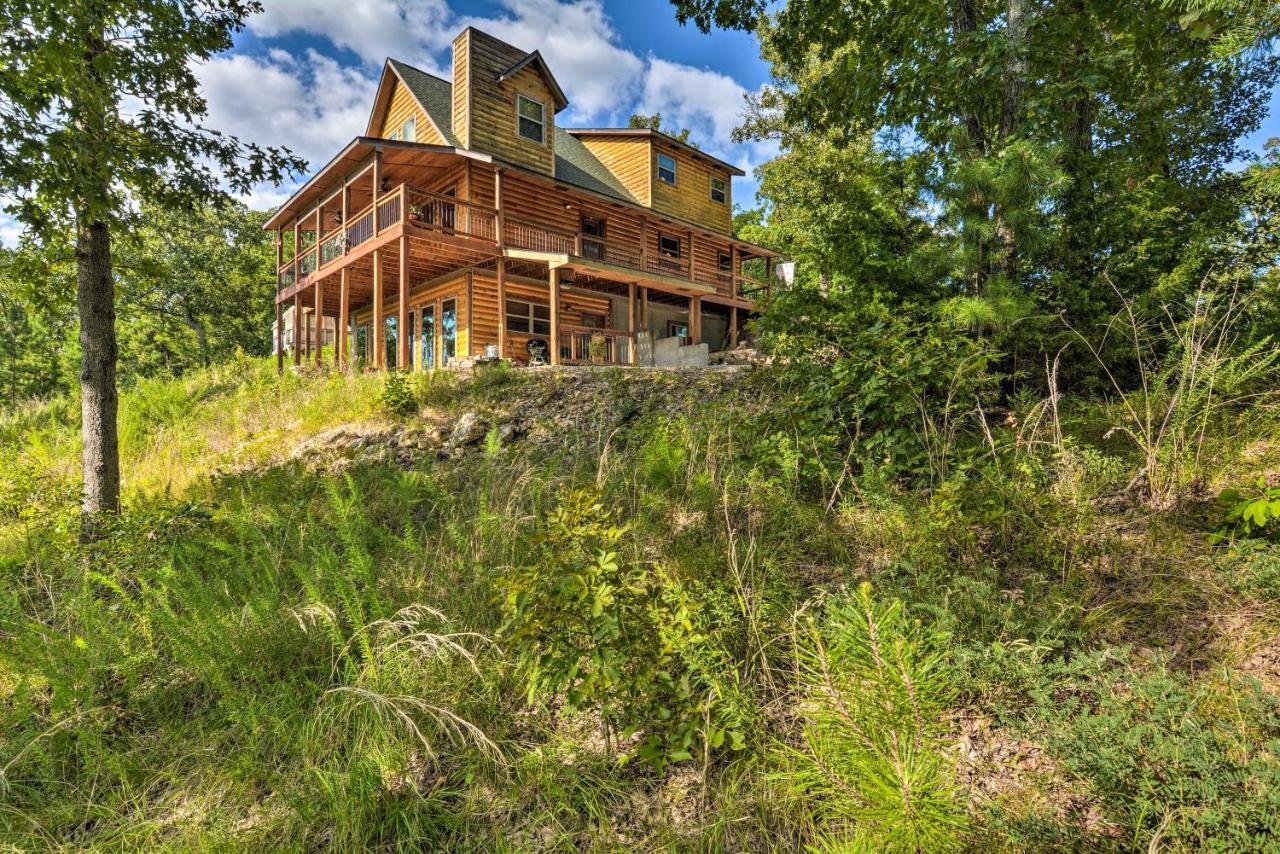 Spacious Log Cabin With Fire Pit And Game Room! Eureka Springs Exterior photo